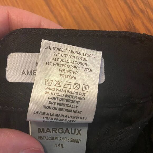 DL1961 Instasculpt Ankle Skinny Jeans Smart Denim Black Size 26 - Picture 4 of 4